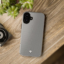 White Lines Protective Phone Case