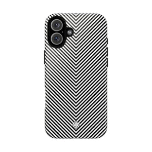 White Lines Protective Phone Case