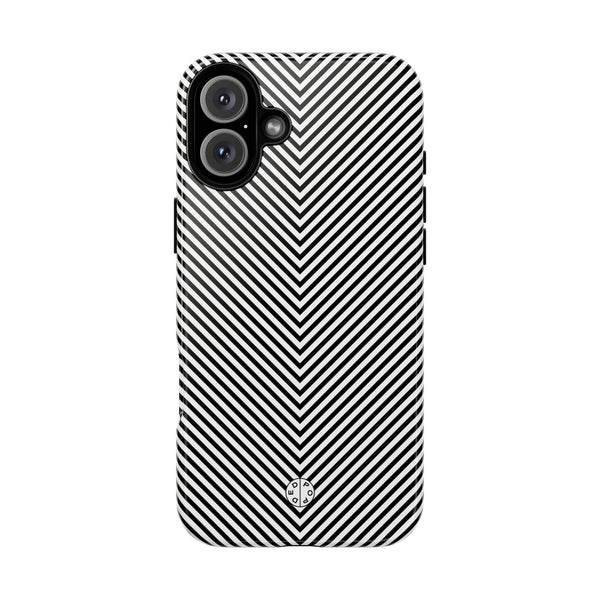 White Lines Protective Phone Case