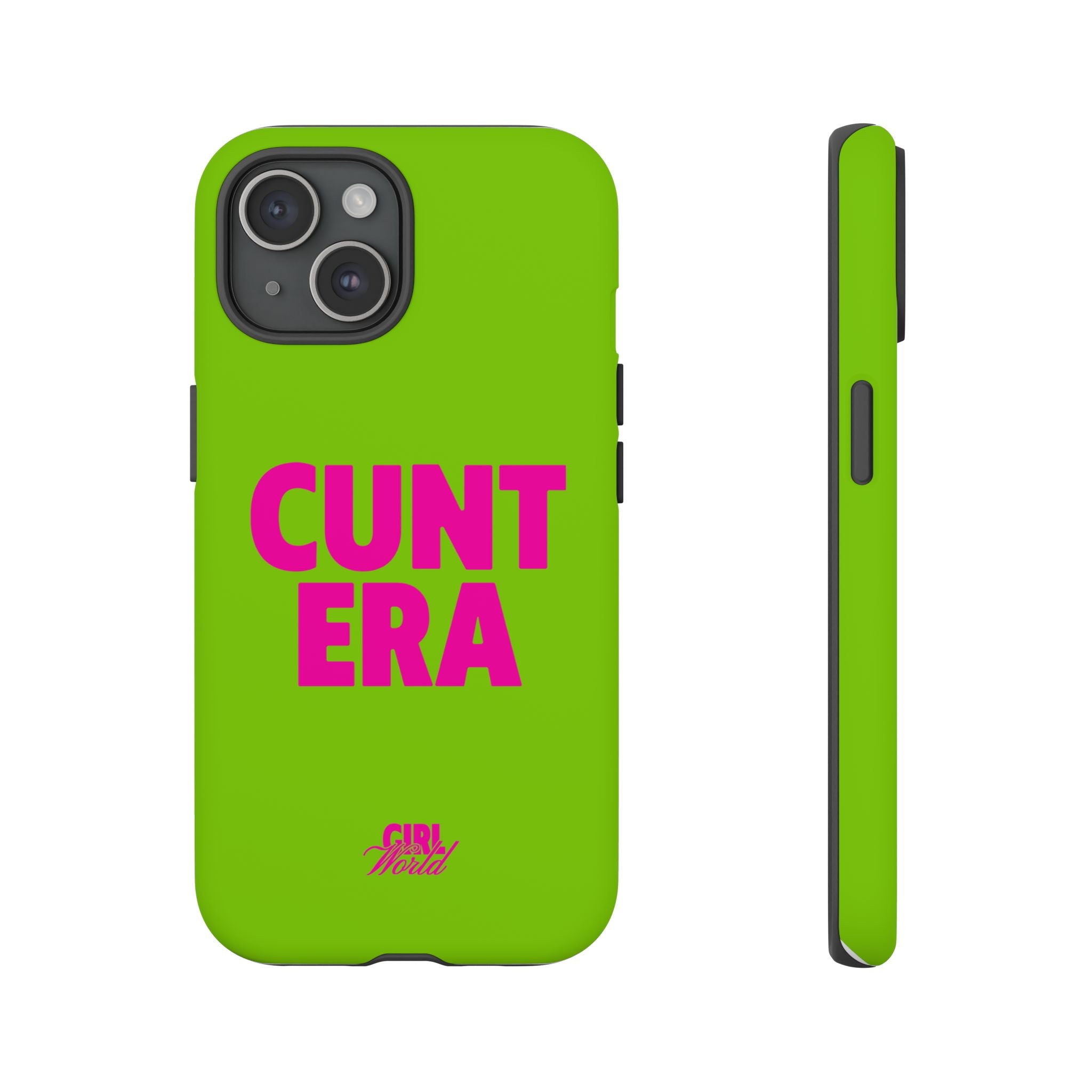 Cunt Era (Brat Green) Phone Case by Girl World – Ded-Pop Cunt Era (Brat Green) Phone Case by Girl World – Ded-Pop