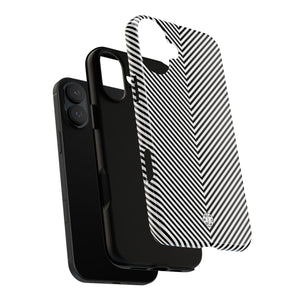White Lines Protective Phone Case