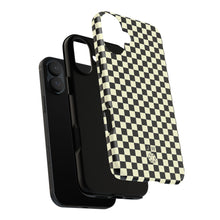 Checker Black / Cream Protective Phone Case