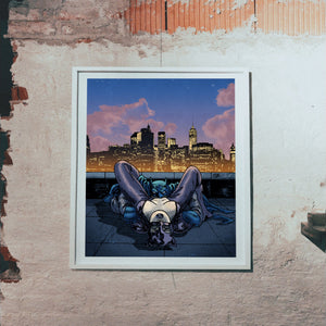 The Bat & Cat Print (Limited Edition) - Vintage Comics