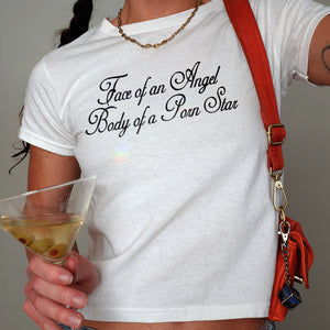 Angel Face Baby Tee by Girl World