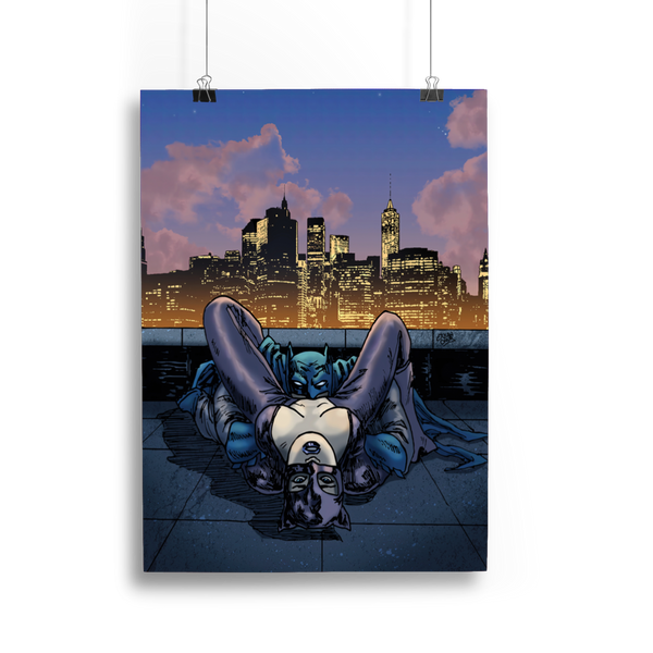 The Bat & Cat Print (Limited Edition) - Vintage Comics