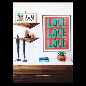 Love Love Love Print